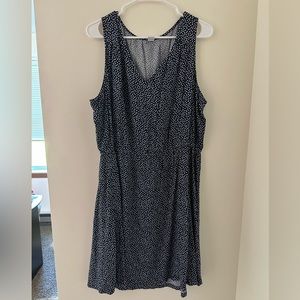 Navy Polka Dot Dress
